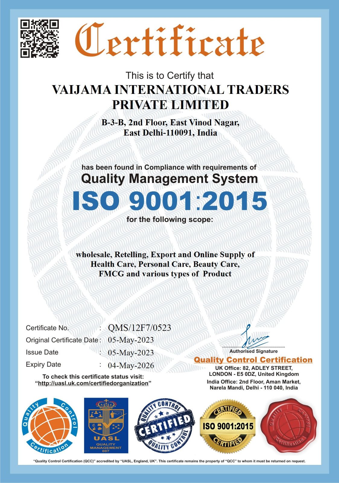 Vaijama International Traders 